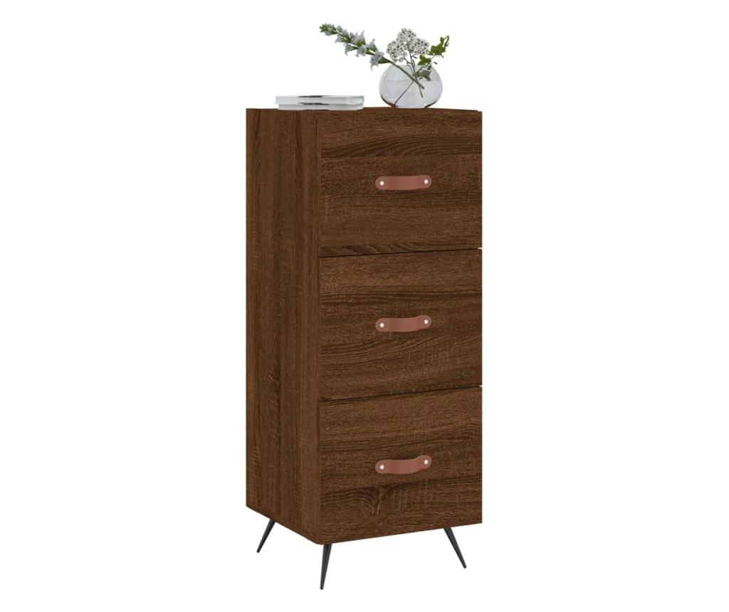 Ormarić, smeđi hrast, 34,5x34x90 cm, konstruirano drvo - 3