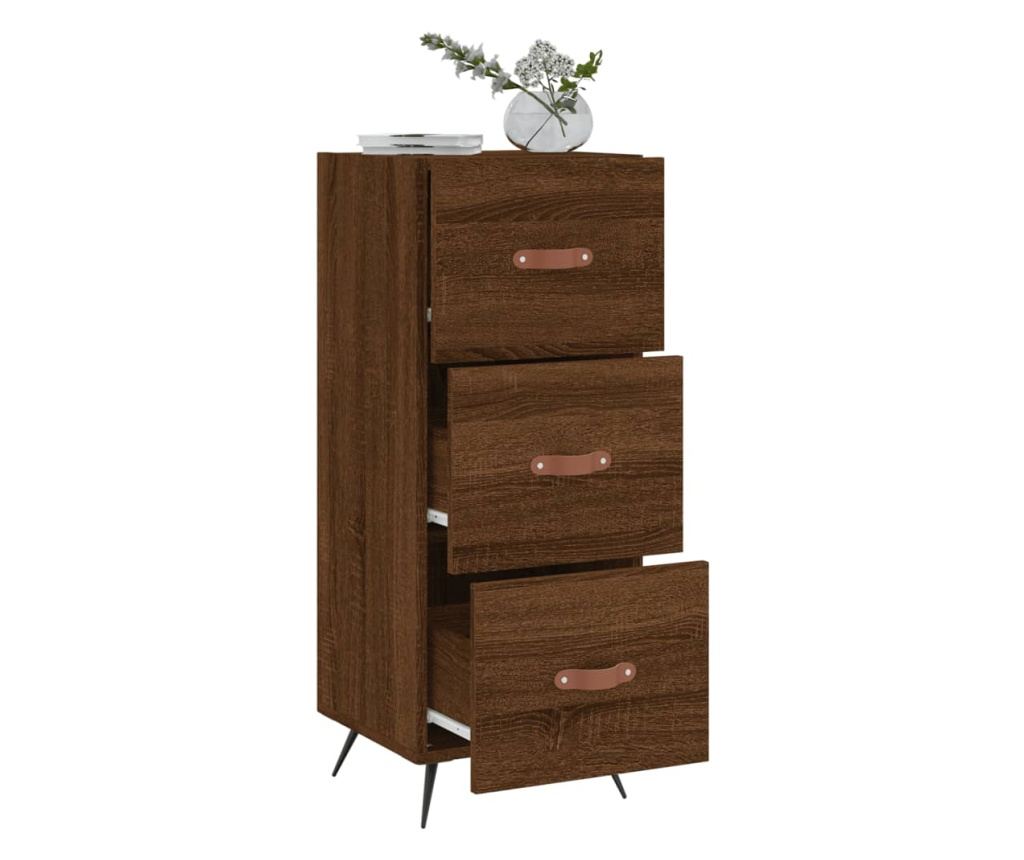 Ormarić, smeđi hrast, 34,5x34x90 cm, konstruirano drvo - 4