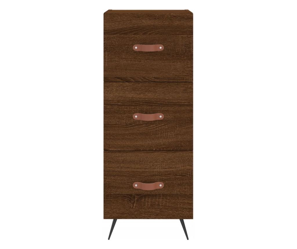 Ormarić, smeđi hrast, 34,5x34x90 cm, konstruirano drvo - 6