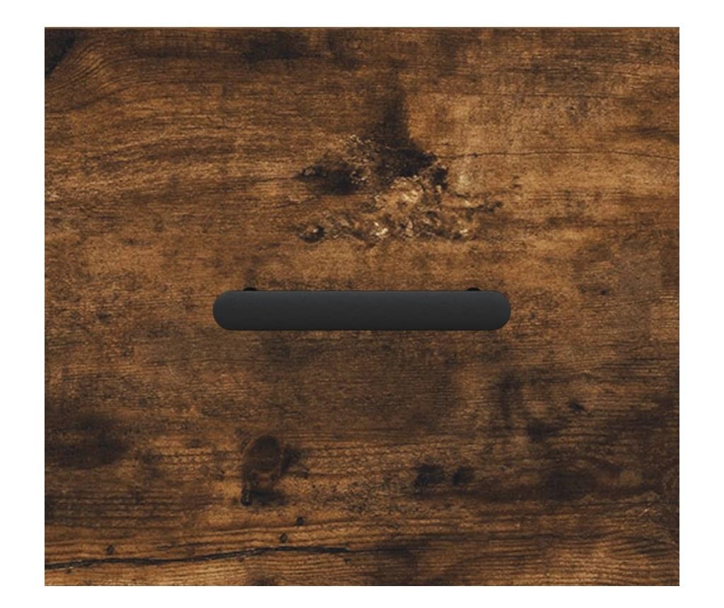 Visoka vitrina, dimljeni hrast, 34,5x34x180 cm, obrađeno drvo - 9