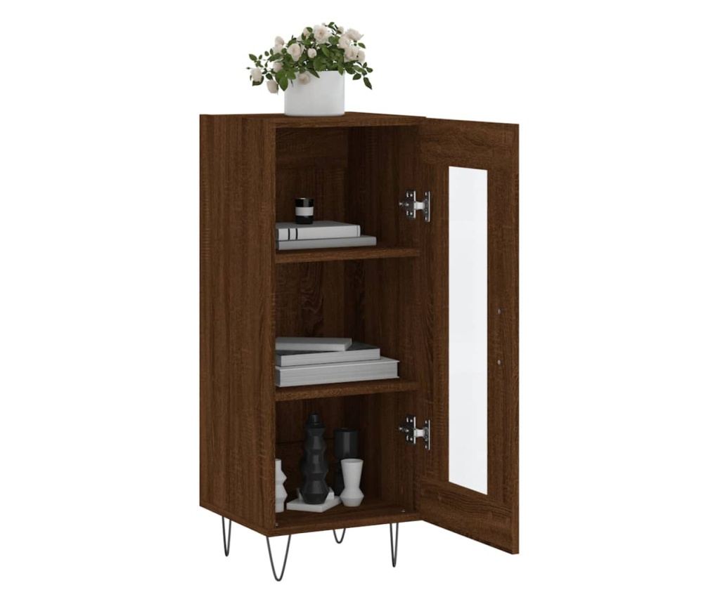 Ormarić, smeđi hrast, 34,5x34x90 cm, kompozitno drvo - 4