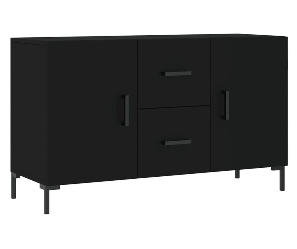 Konzola, crna, 100x36x60 cm, kompozitno drvo - 2