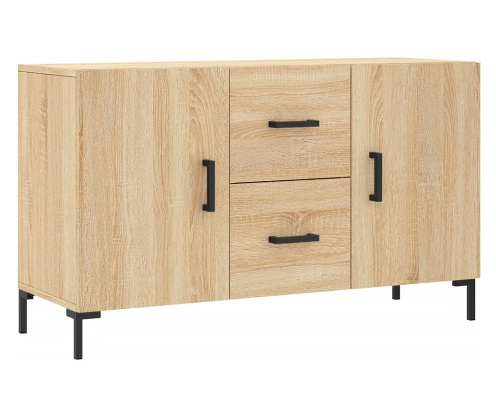 Komoda, hrast sonoma, 100x36x60 cm, kompozitno drvo - 2