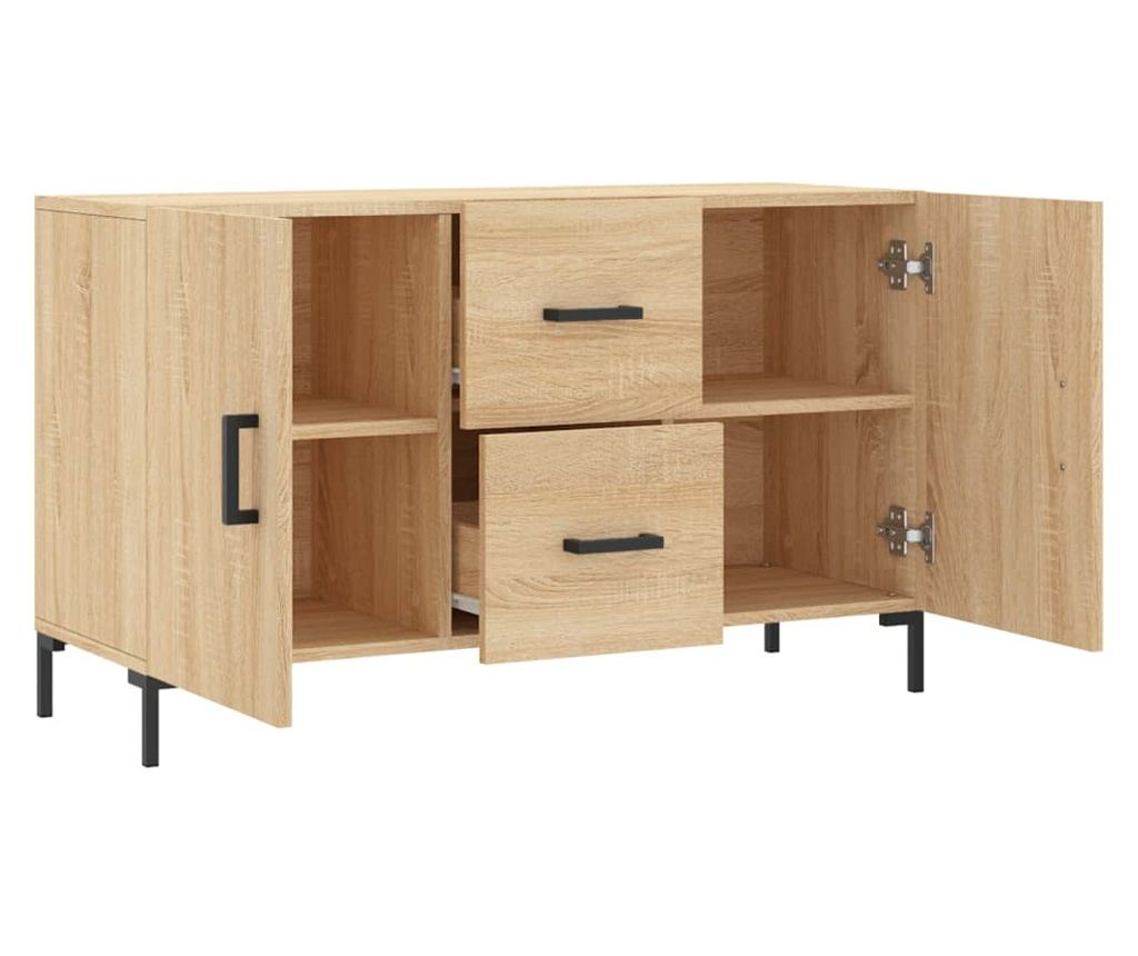 Komoda, hrast sonoma, 100x36x60 cm, kompozitno drvo - 5