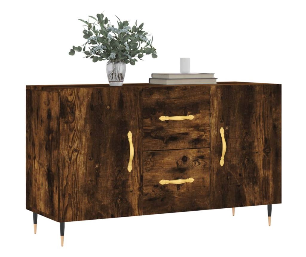 Ormarić, dimljeni hrast, 100x36x60 cm, kompozitno drvo - 3