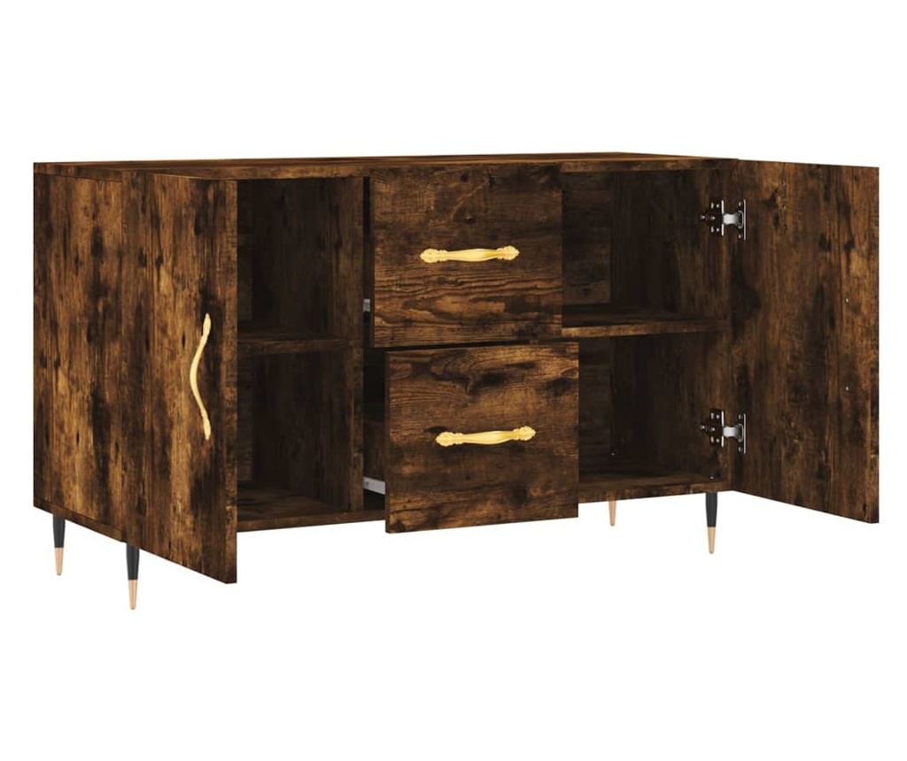 Ormarić, dimljeni hrast, 100x36x60 cm, kompozitno drvo - 5