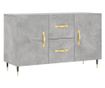 Ormarić za posluživanje, betonsko siva, 100x36x60 cm, konstruirano drvo thumbnail 2