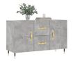 Ormarić za posluživanje, betonsko siva, 100x36x60 cm, konstruirano drvo thumbnail 3