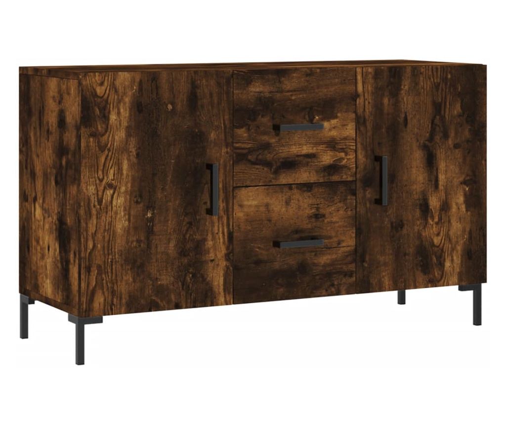 Komoda, dimljeni hrast, 100x36x60 cm, kompozitno drvo - 2