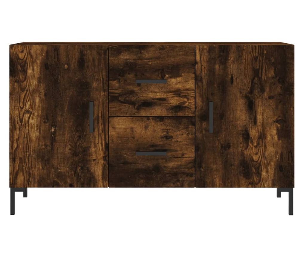 Komoda, dimljeni hrast, 100x36x60 cm, kompozitno drvo - 6