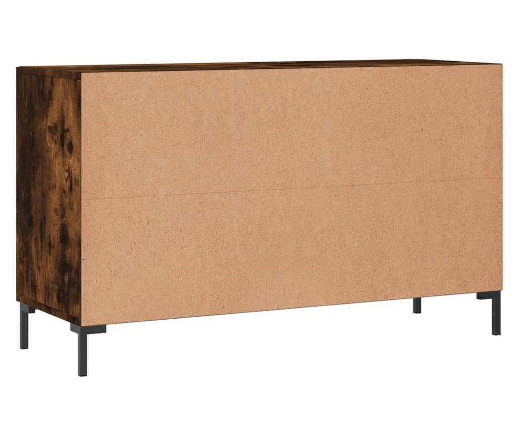 Komoda, dimljeni hrast, 100x36x60 cm, kompozitno drvo - 8