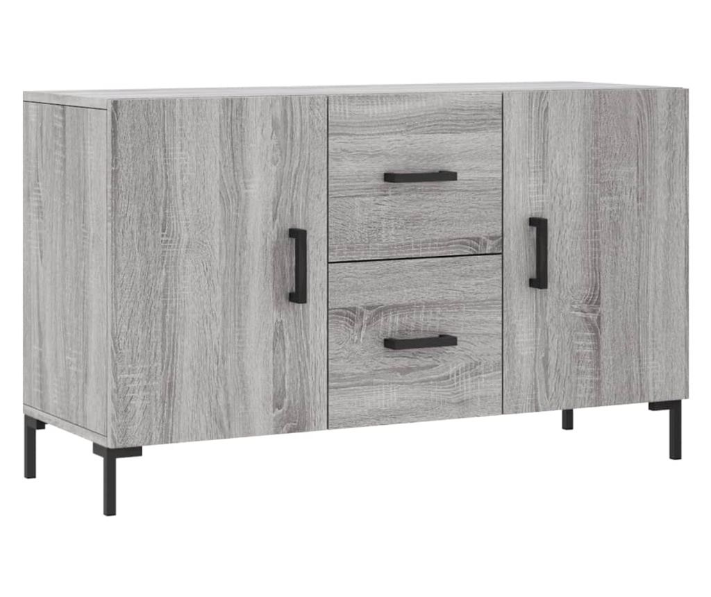 Komoda, siva sonoma, 100x36x60 cm, kompozitno drvo - 2