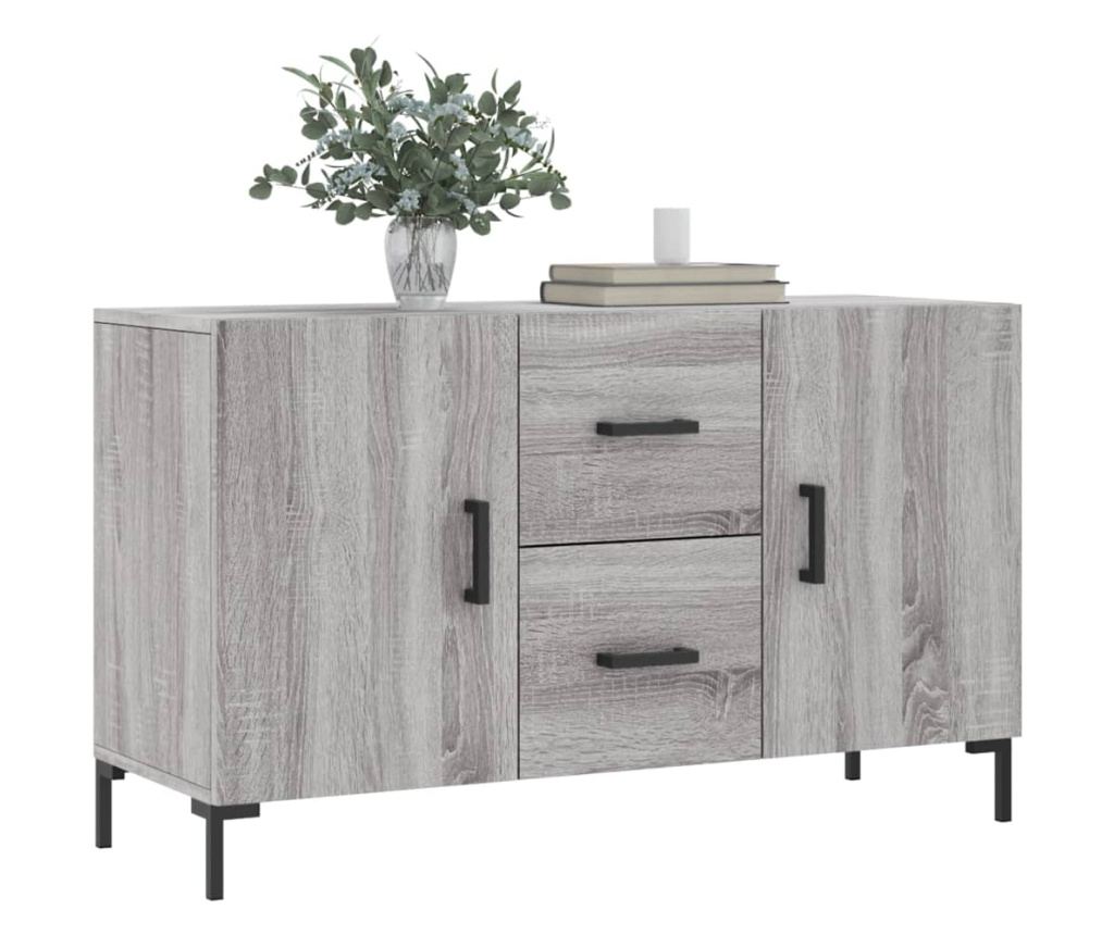 Komoda, siva sonoma, 100x36x60 cm, kompozitno drvo - 3