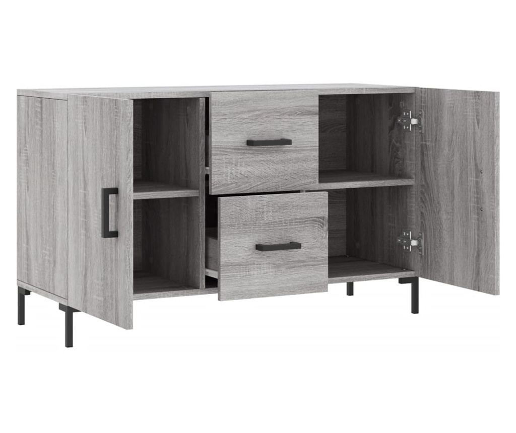 Komoda, siva sonoma, 100x36x60 cm, kompozitno drvo - 5