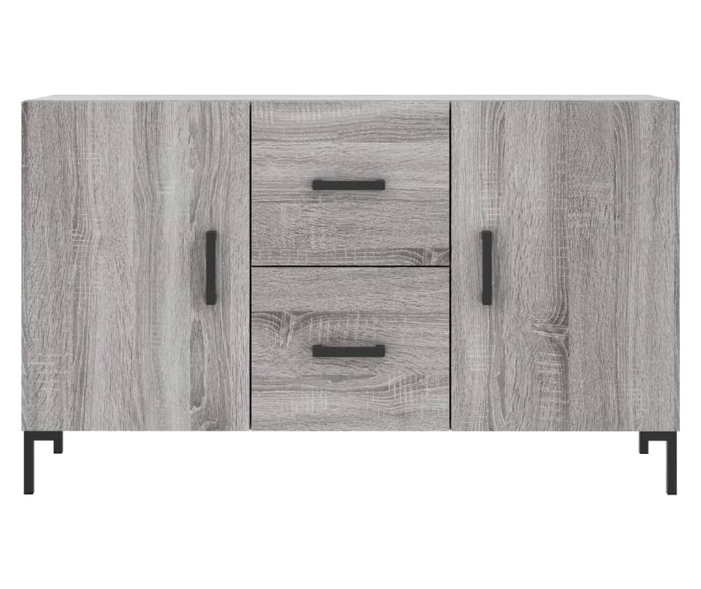Komoda, siva sonoma, 100x36x60 cm, kompozitno drvo - 6