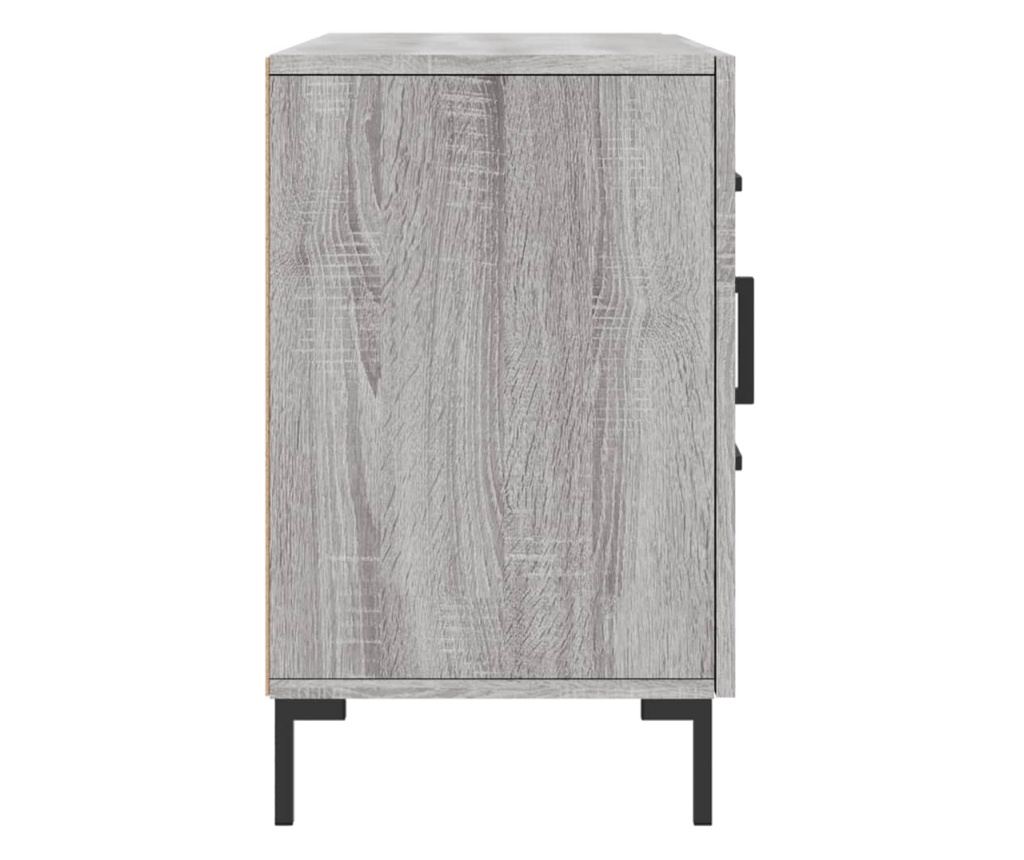 Komoda, siva sonoma, 100x36x60 cm, kompozitno drvo - 7