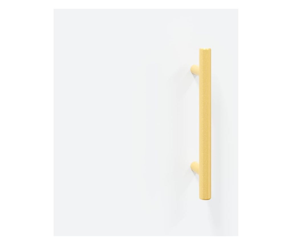 Ormarić, bijeli, 34,5x34x90 cm, kompozitno drvo - 10