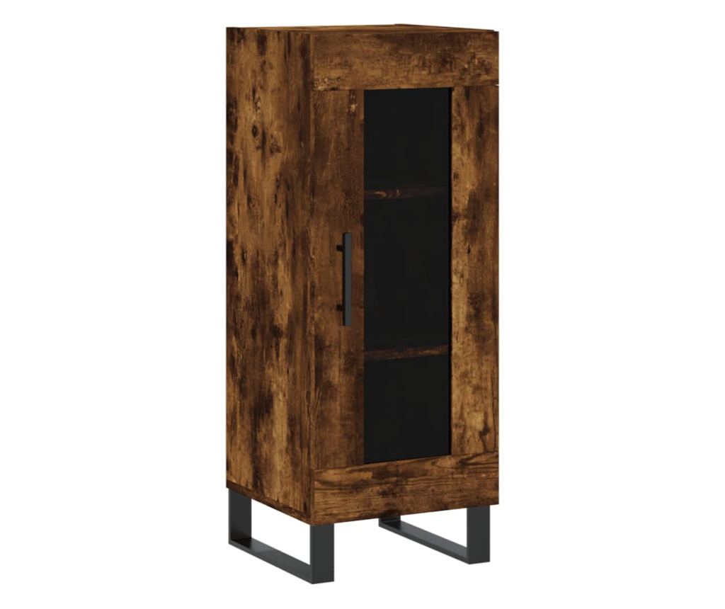 "Komoda, dimljeni hrast, 34,5x34x90 cm, kompozitno drvo" - 2