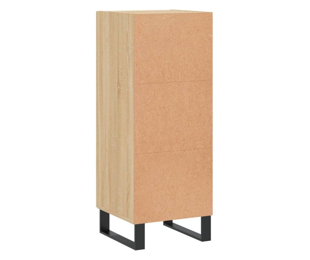 Komoda, boja hrasta Sonoma, 34,5x34x90 cm, konstruirano drvo - 8