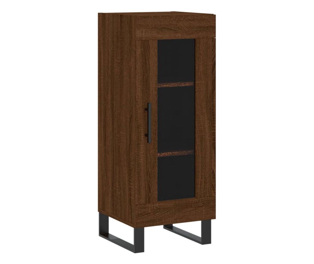 "Komoda, smeđi hrast, 34,5x34x90 cm, kompozitno drvo" - 2