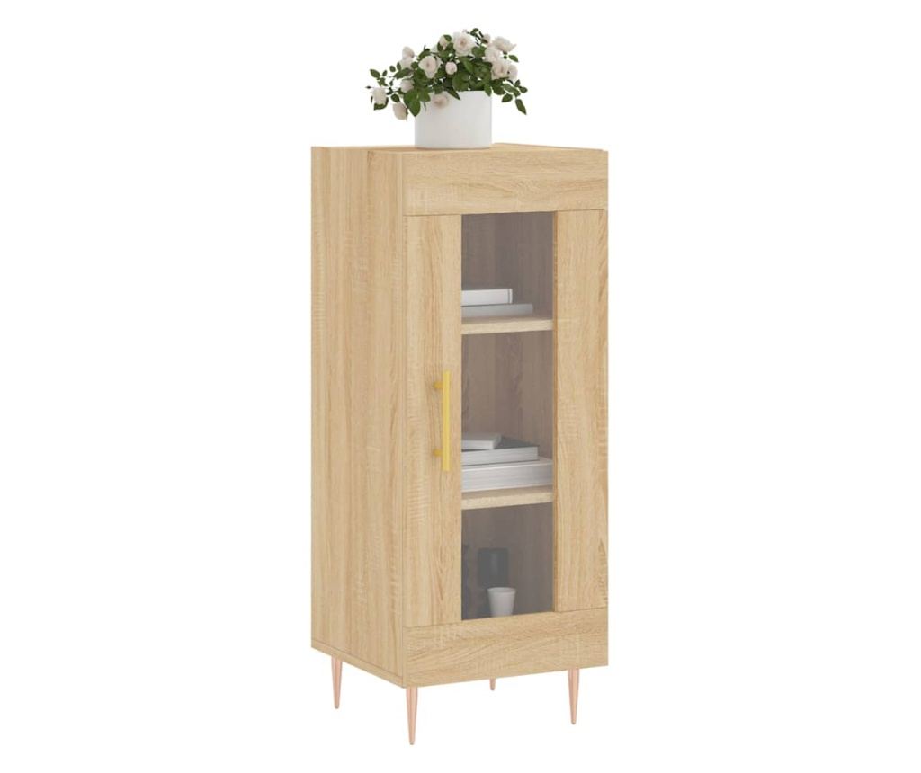 Komoda, hrast sonoma, 34,5x34x90 cm, kompozitno drvo - 3