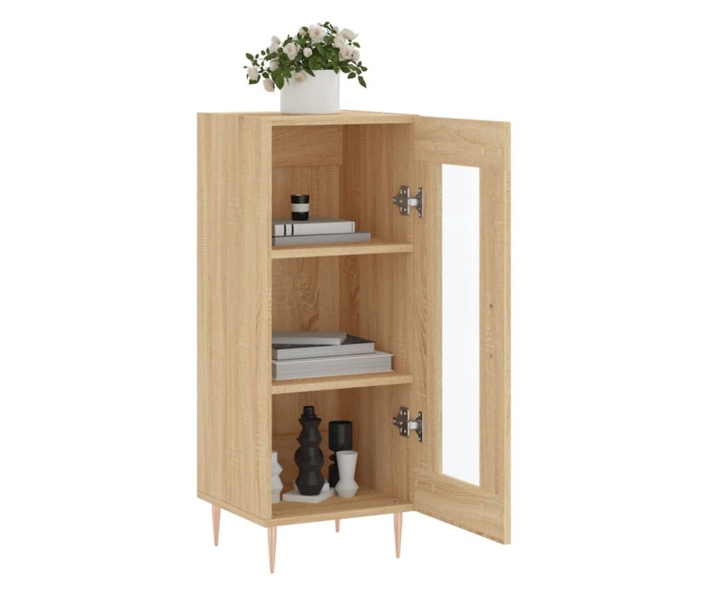 Komoda, hrast sonoma, 34,5x34x90 cm, kompozitno drvo - 4