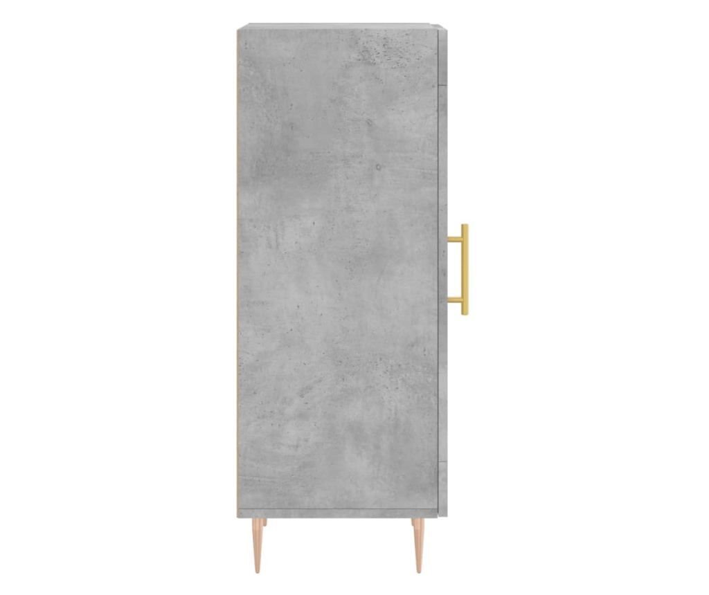 Ormarić, betonsko siva, 34,5x34x90 cm, kompozitno drvo - 7