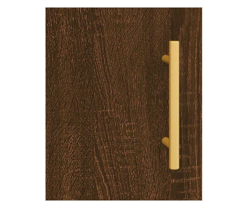 Visoka ormar, smeđi hrast, 34,5x34x180 cm, obrađeno drvo - 10