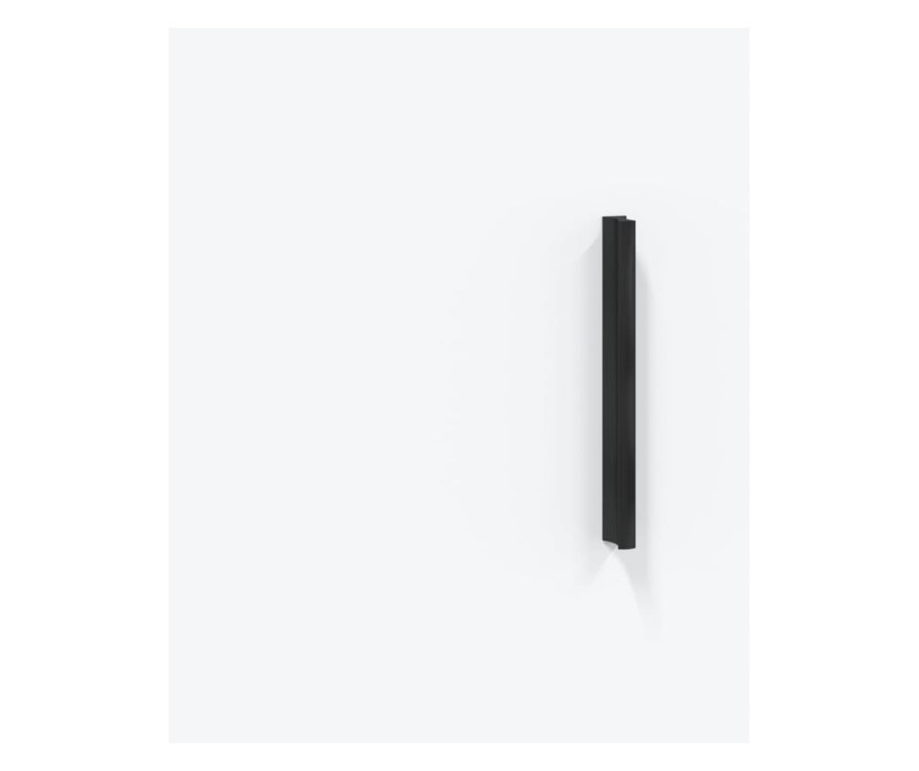 Visoki ormarić, bijeli, 69,5x34x180 cm, kompozitno drvo - 10