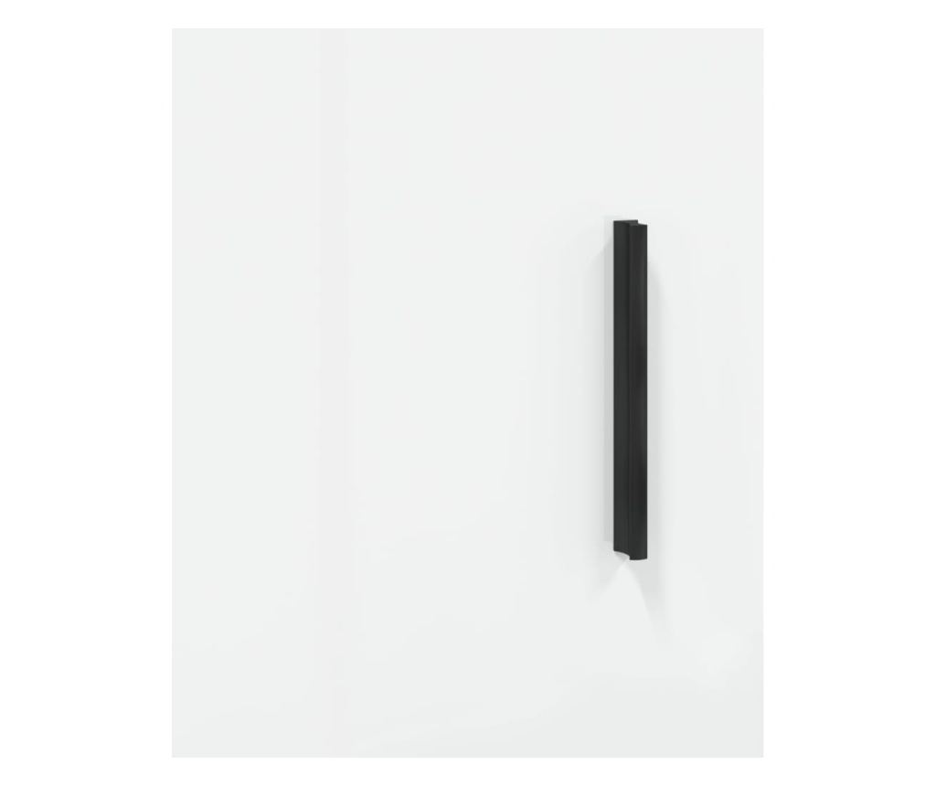 Visoka ormar, sjajno bijela, 69,5x34x180 cm, kompozitno drvo - 11