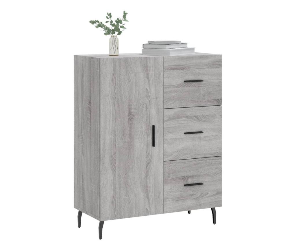 Ormarić, boja Sonoma hrasta, 69,5x34x90 cm, konstruirano drvo - 3
