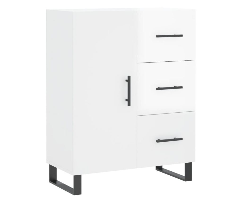 Kredenca, bijela visokog sjaja, 69,5x34x90 cm, kompozitno drvo - 2