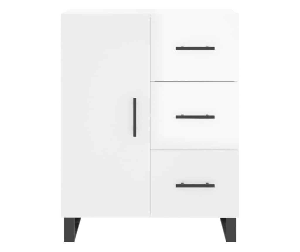 Kredenca, bijela visokog sjaja, 69,5x34x90 cm, kompozitno drvo - 5