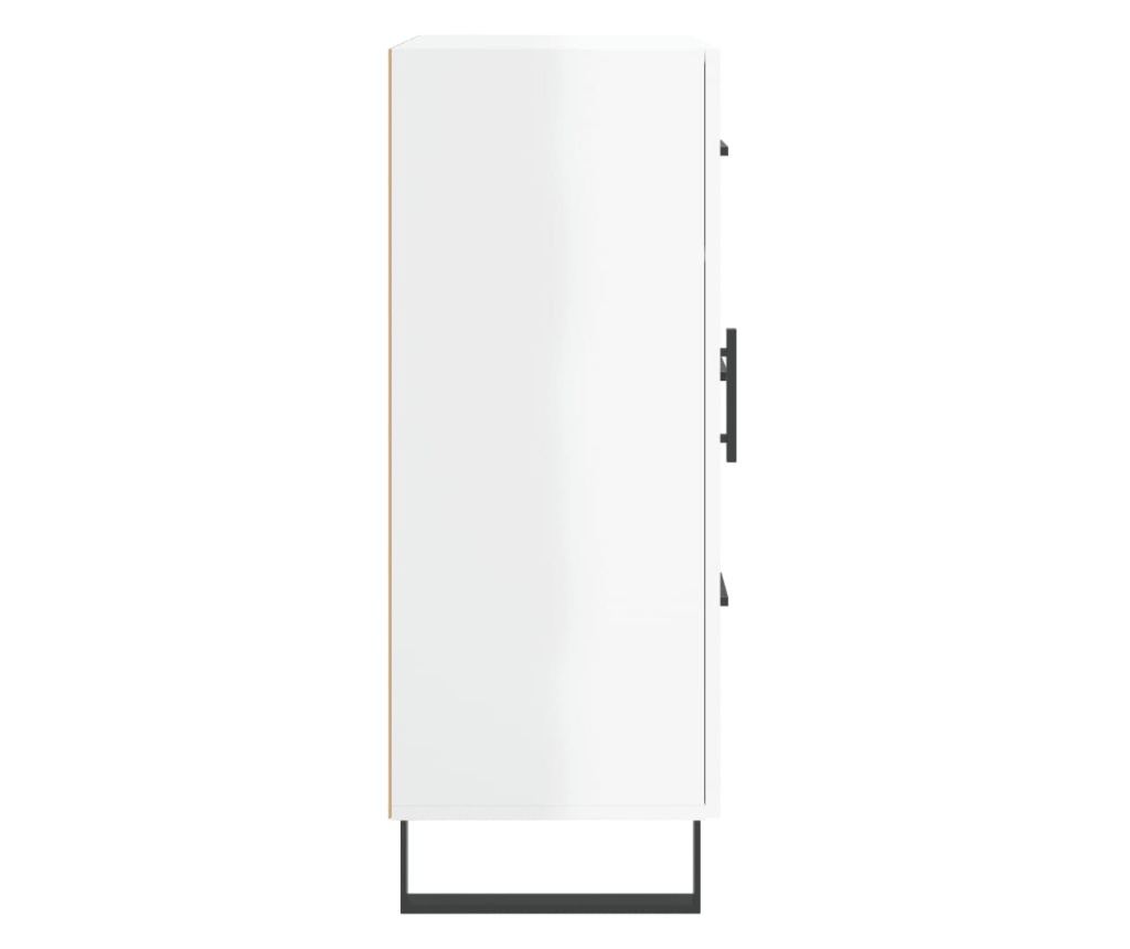 Kredenca, bijela visokog sjaja, 69,5x34x90 cm, kompozitno drvo - 7