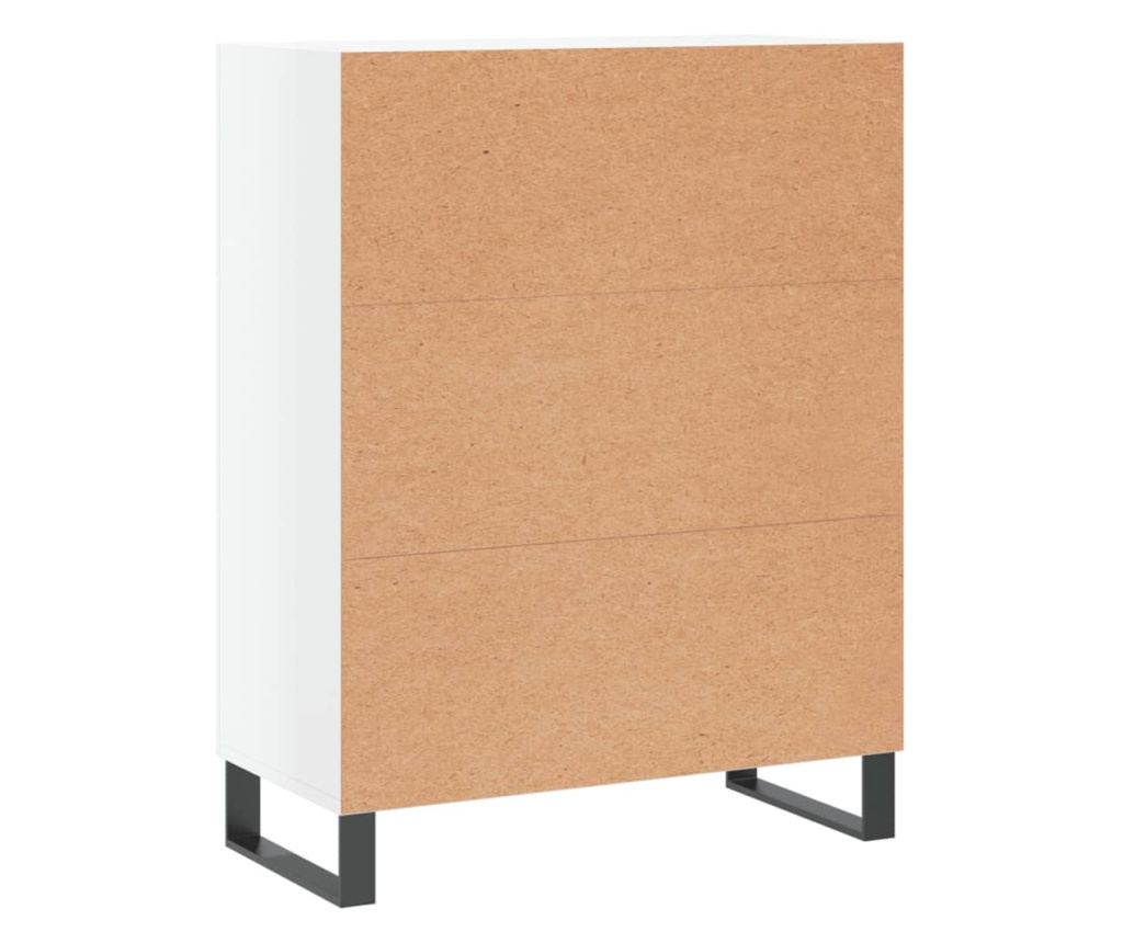 Kredenca, bijela visokog sjaja, 69,5x34x90 cm, kompozitno drvo - 8