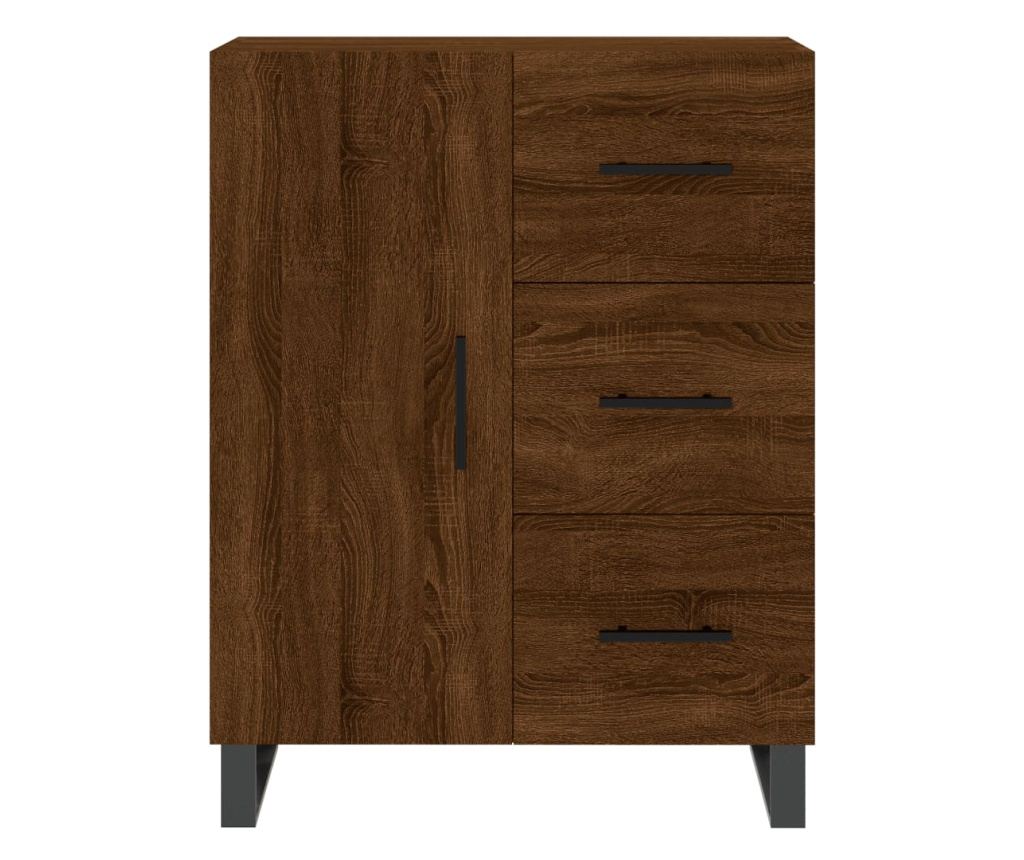 Ormarić za posuđe, smeđi hrast, 69,5x34x90 cm, konstruirano drvo - 5