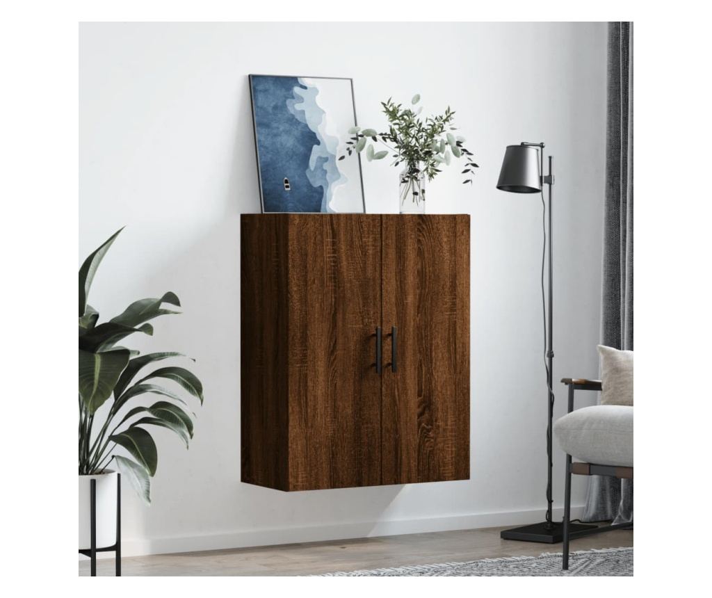 Zidni ormarić, smeđi hrast, 69,5x34x90 cm - 3