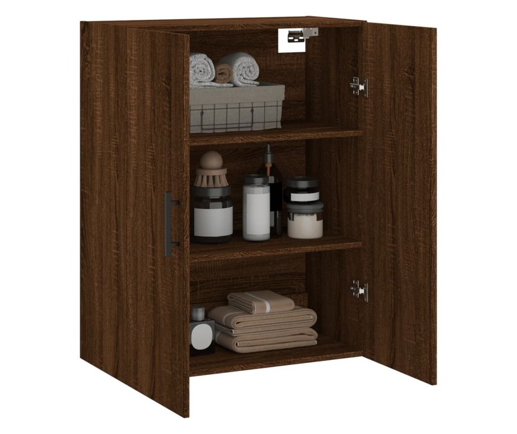 Zidni ormarić, smeđi hrast, 69,5x34x90 cm - 5