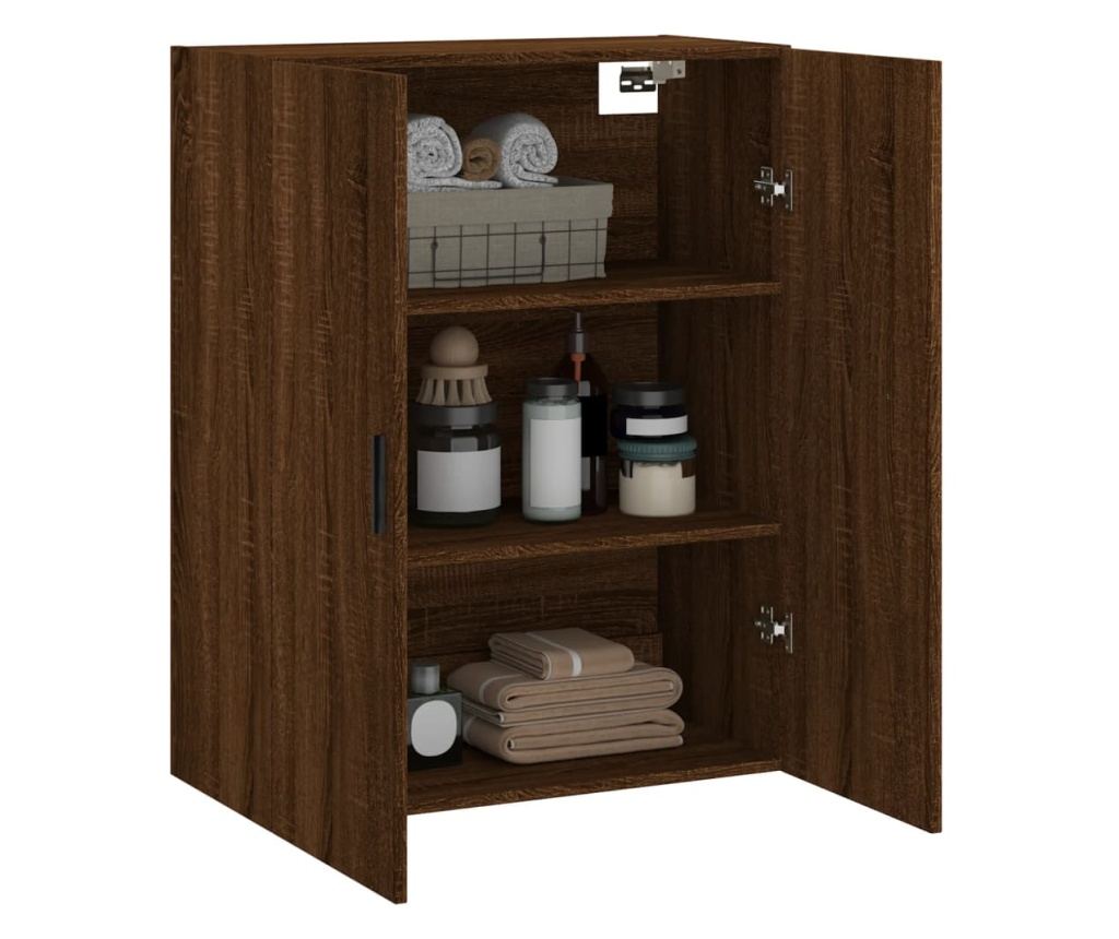 Zidni ormarić, smeđi hrast, 69,5x34x90 cm - 5