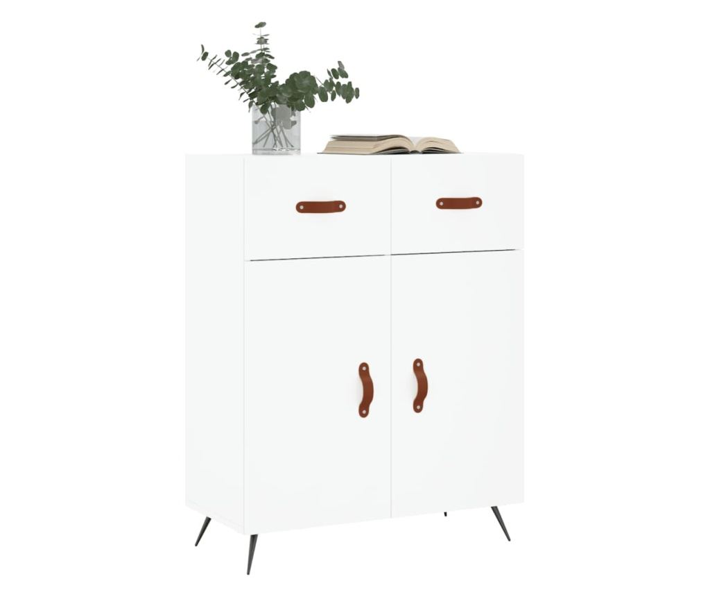 Ormarić za posluživanje, bijeli, 69,5x34x90 cm, kompozitno drvo - 3