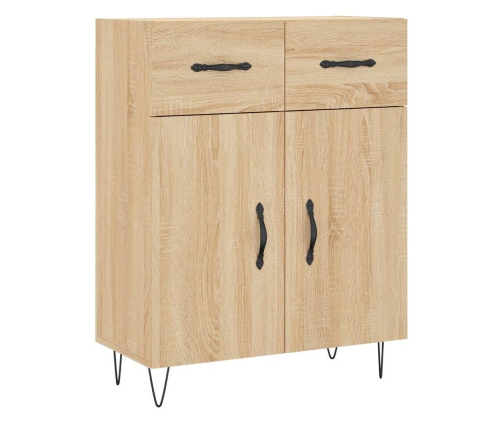 Ormarić, drvo hrasta sonoma, 69,5x34x90 cm, konstruirano drvo - 2