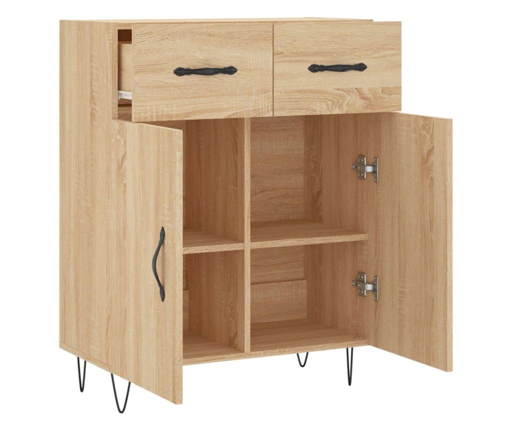 Ormarić, drvo hrasta sonoma, 69,5x34x90 cm, konstruirano drvo - 5