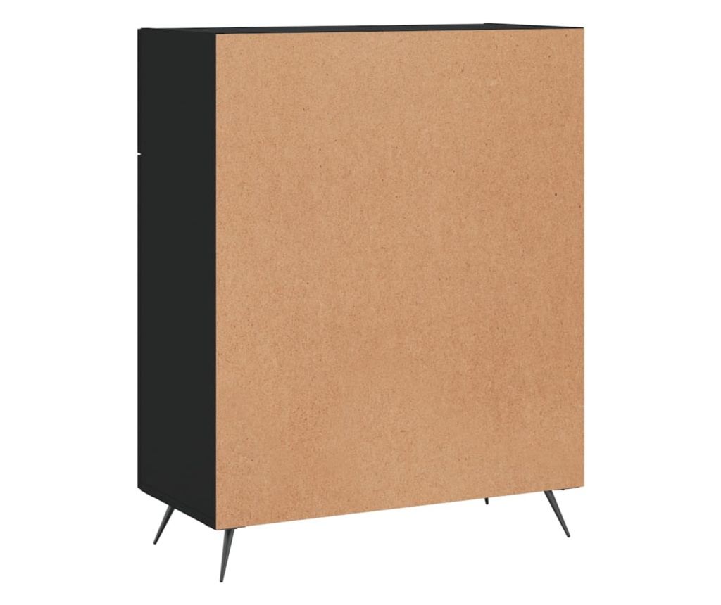 "Komoda, crna, 69,5x34x90 cm, kompozitno drvo" - 8