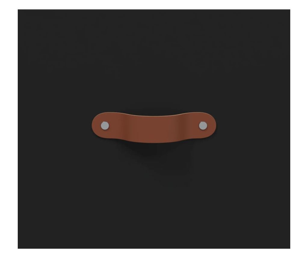 "Komoda, crna, 69,5x34x90 cm, kompozitno drvo" - 9