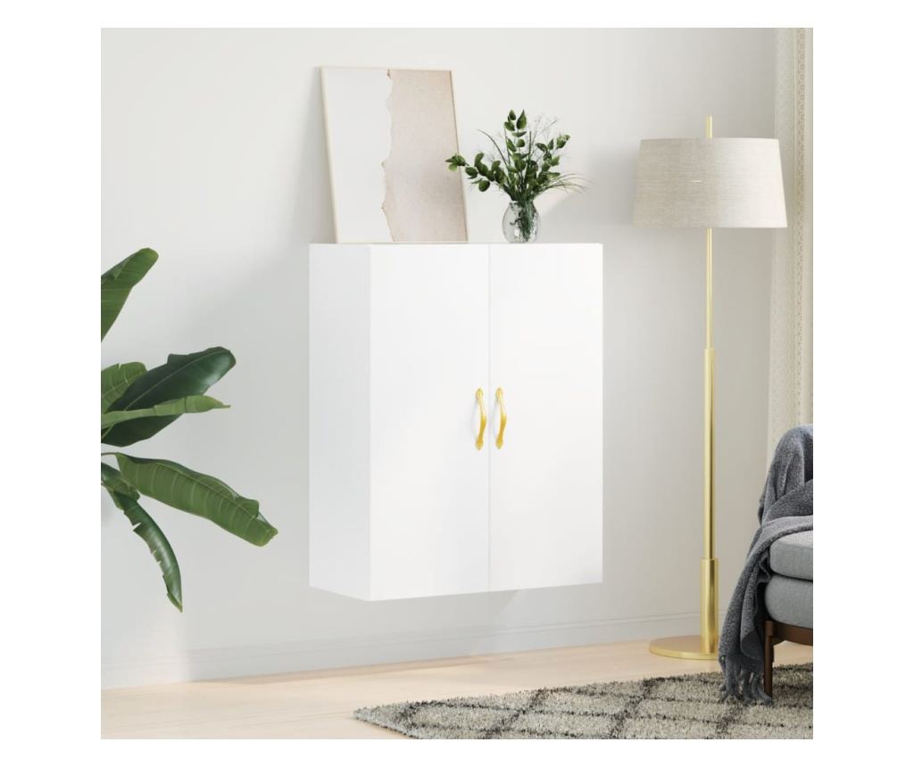 Zidni ormarić, bijeli, 69,5x34x90 cm - 3