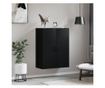Zidni ormarić, crni, 69,5x34x90 cm thumbnail 3