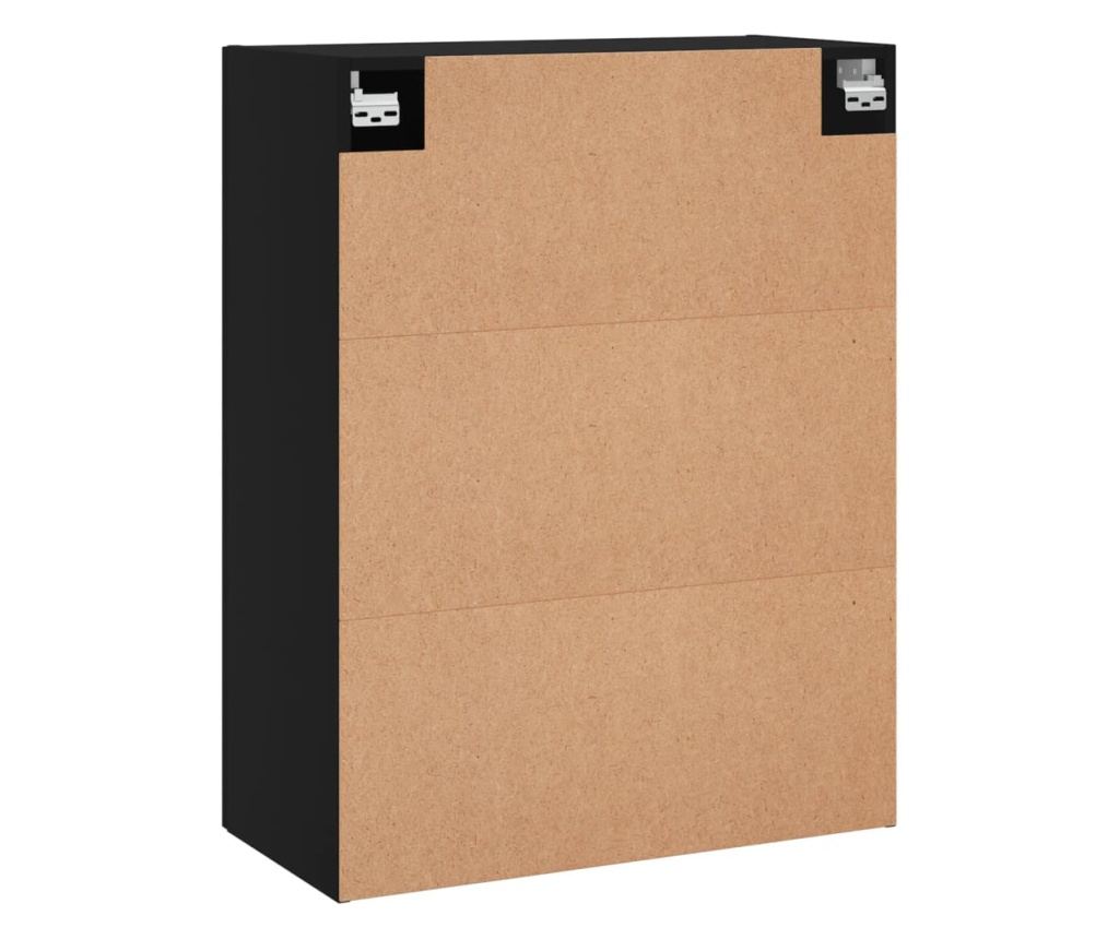 Zidni ormarić, crni, 69,5x34x90 cm - 9