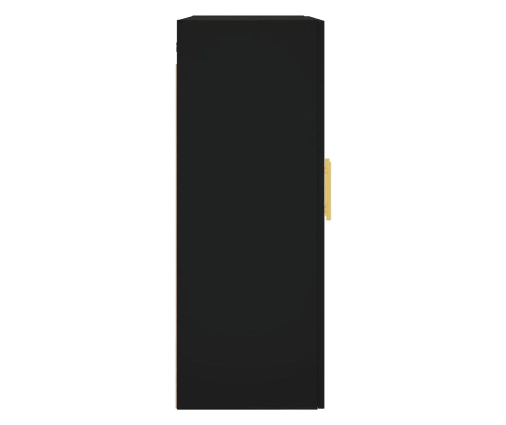 Zidni ormarić, crni, 69,5x34x90 cm - 8