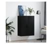 Zidni ormarić, crni, 69,5x34x90 cm thumbnail 3