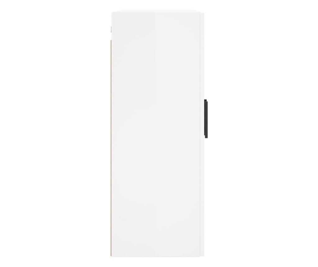 Zidni ormarić, bijeli visokog sjaja, 69,5x34x90 cm - 8
